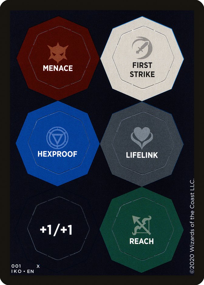 Punch Card Token (001 // 002) - Thick Stock [Ikoria: Lair of Behemoths Tokens] | Total Play