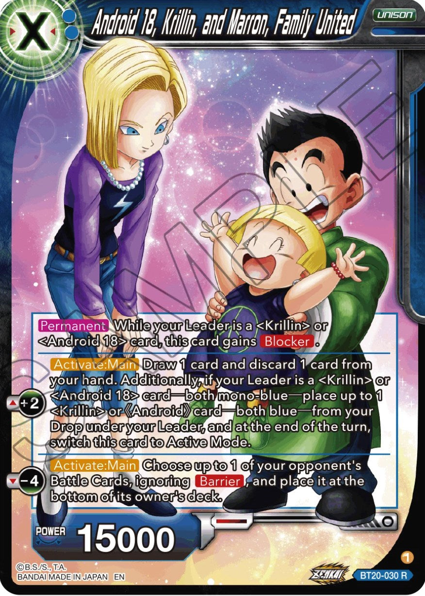 Android 18, Krillin, and Maron, Family United (BT20-030) [Power Absorbed] | Total Play