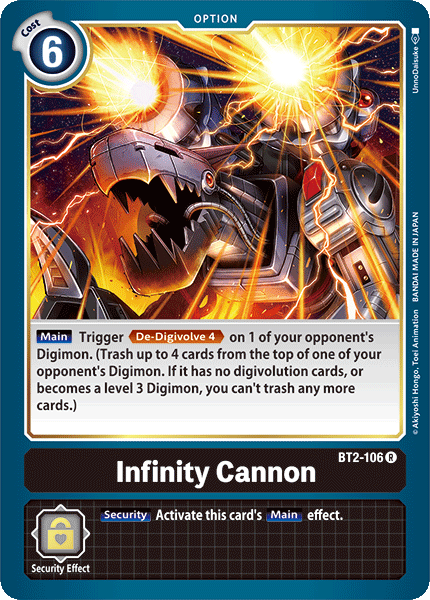Infinity Cannon [BT2-106] [Release Special Booster Ver.1.0] | Total Play