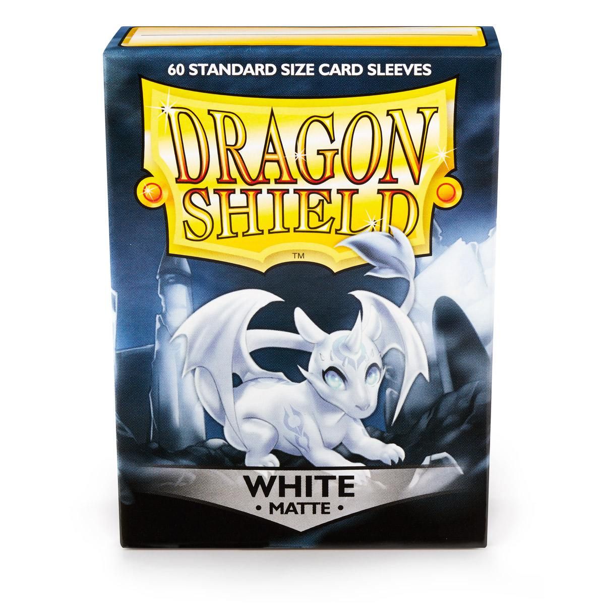 Dragon Shield: Standard 60ct Sleeves - White (Matte) | Total Play