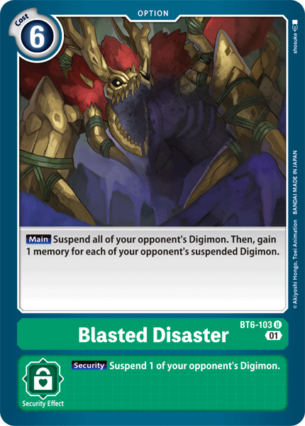 Blasted Disaster [BT6-103] [Double Diamond] | Total Play