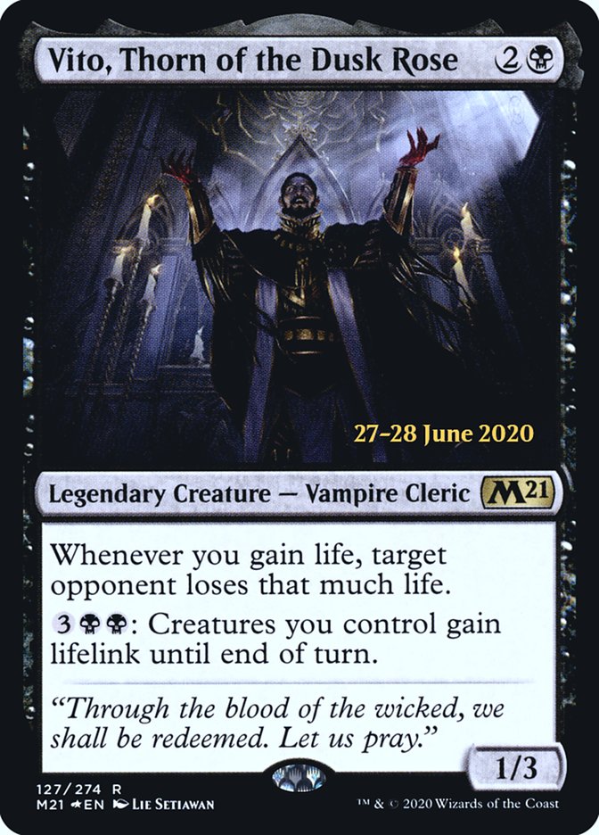 Vito, Thorn of the Dusk Rose [Core Set 2021 Prerelease Promos] | Total Play