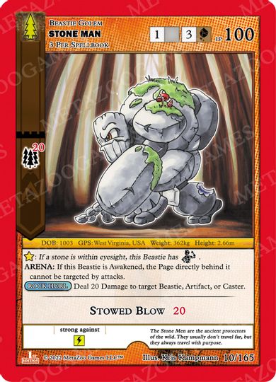 Stone Man [Cryptid Nation: Wilderness] | Total Play