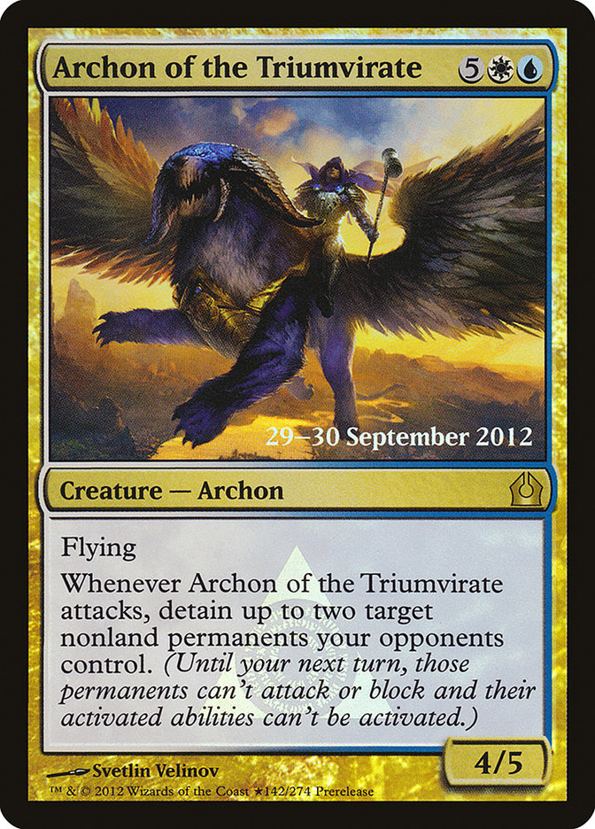Archon of the Triumvirate [Return to Ravnica Prerelease Promos] | Total Play