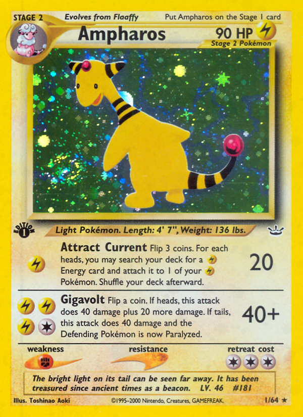 Ampharos (1/64) [Neo Revelation 1st Edition] | Total Play