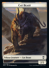 Soldier (09) // Cat Beast Double-Sided Token [Streets of New Capenna Commander Tokens] | Total Play