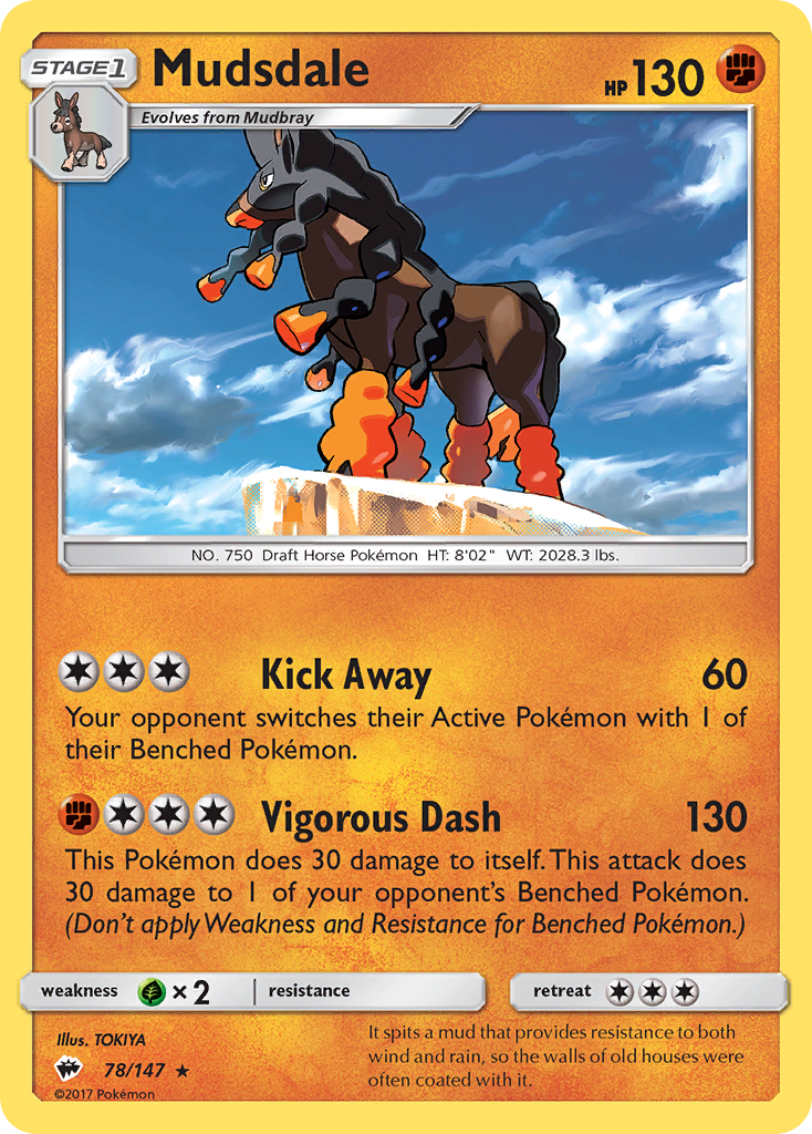 Mudsdale (78/147) [Sun & Moon: Burning Shadows] | Total Play