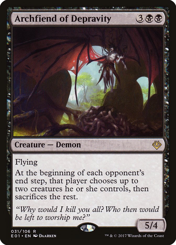 Archfiend of Depravity [Archenemy: Nicol Bolas] | Total Play