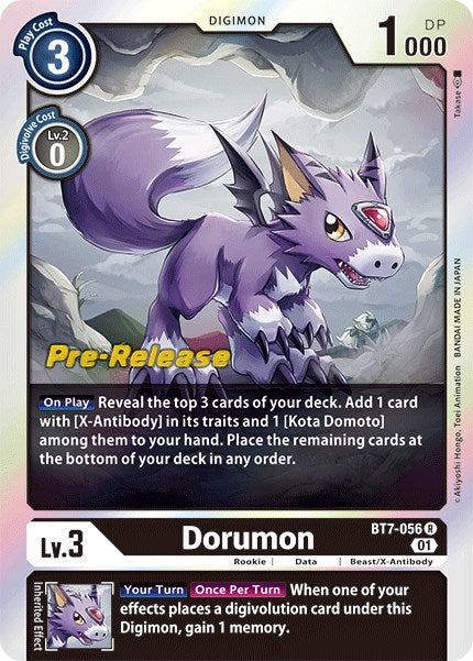 Dorumon [BT7-056] [Next Adventure Pre-Release Cards] | Total Play
