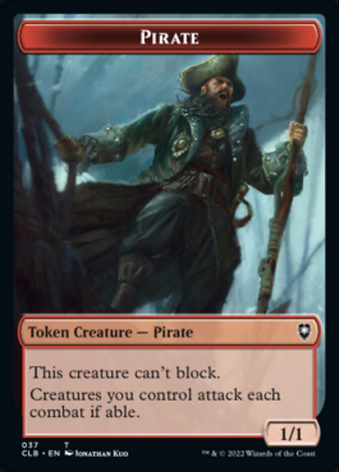 Pirate // Goblin Double-Sided Token [Commander Legends: Battle for Baldur's Gate Tokens] | Total Play