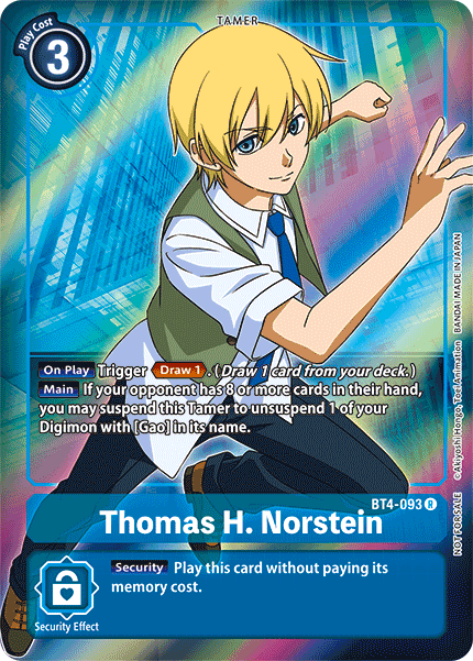 Thomas H. Norstein [BT4-093] (Buy-A-Box Promo) [Great Legend Promos] | Total Play