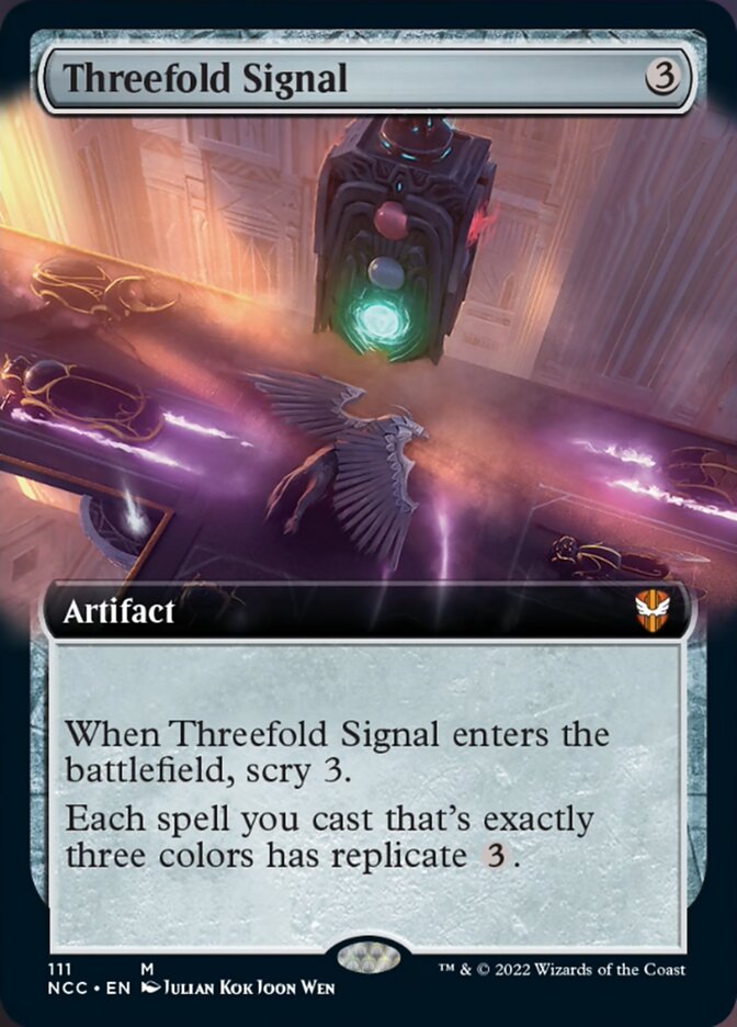 Threefold Signal (Extended Art) [Streets of New Capenna Commander] | Total Play