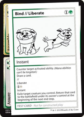 Bind // Liberate (2021 Edition) [Mystery Booster Playtest Cards] | Total Play