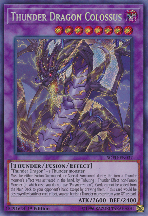 Thunder Dragon Colossus [SOFU-EN037] Secret Rare | Total Play