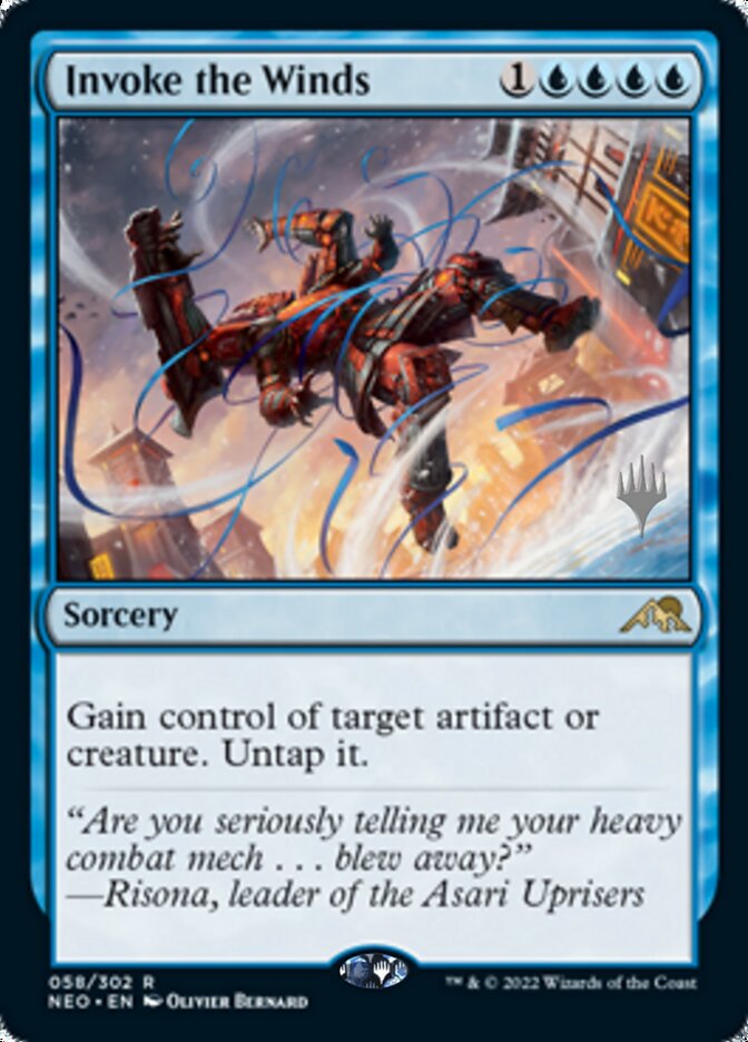 Invoke the Winds (Promo Pack) [Kamigawa: Neon Dynasty Promos] | Total Play