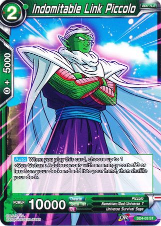 Indomitable Link Piccolo (Starter Deck - The Guardian of Namekians) (SD4-03) [Colossal Warfare] | Total Play