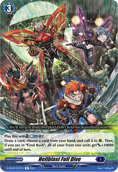 Hellblast Full Dive (D-BT02/037EN) [A Brush with the Legends] | Total Play