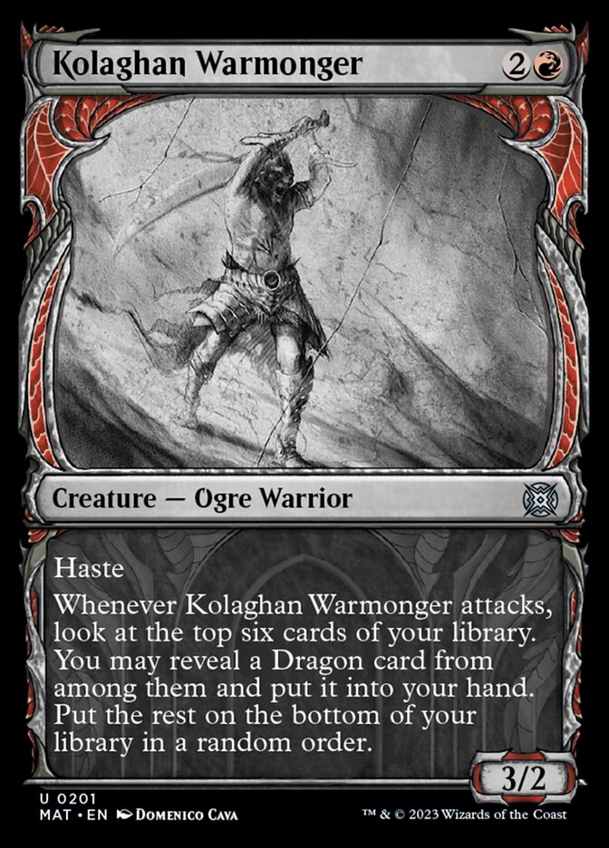Kolaghan Warmonger (Showcase Halo Foil) [March of the Machine: The Aftermath] | Total Play