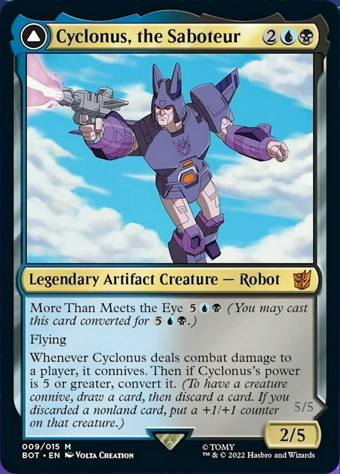 Cyclonus, the Saboteur // Cyclonus, Cybertronian Fighter [Transformers] | Total Play