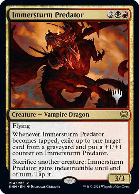 Immersturm Predator (Promo Pack) [Kaldheim Promos] | Total Play