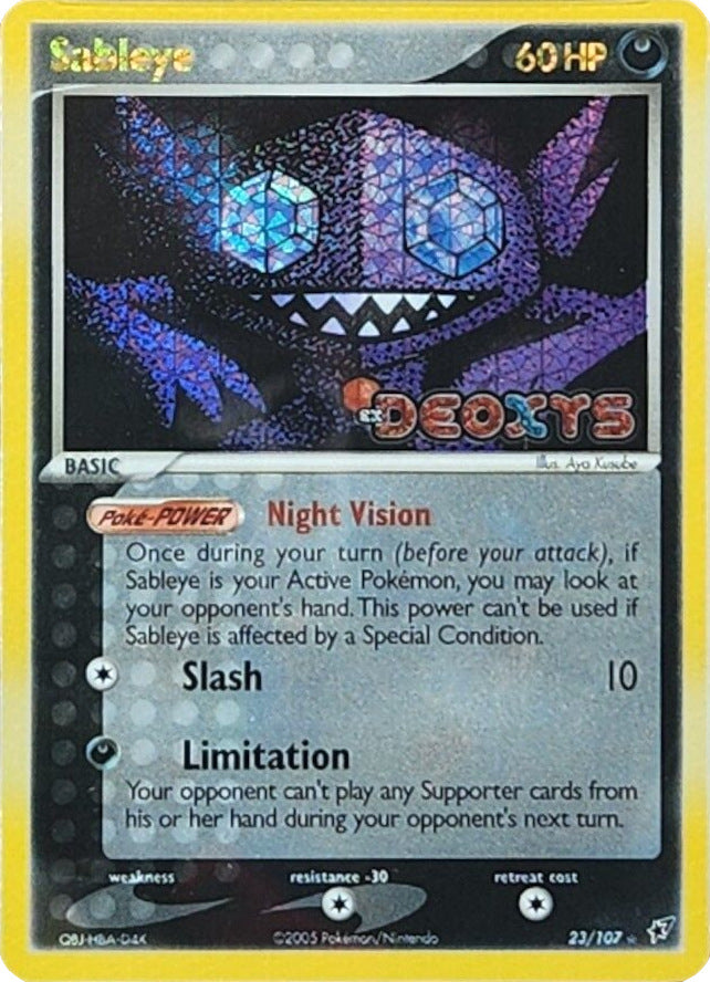 Sableye (23/107) (Stamped) [EX: Deoxys] | Total Play