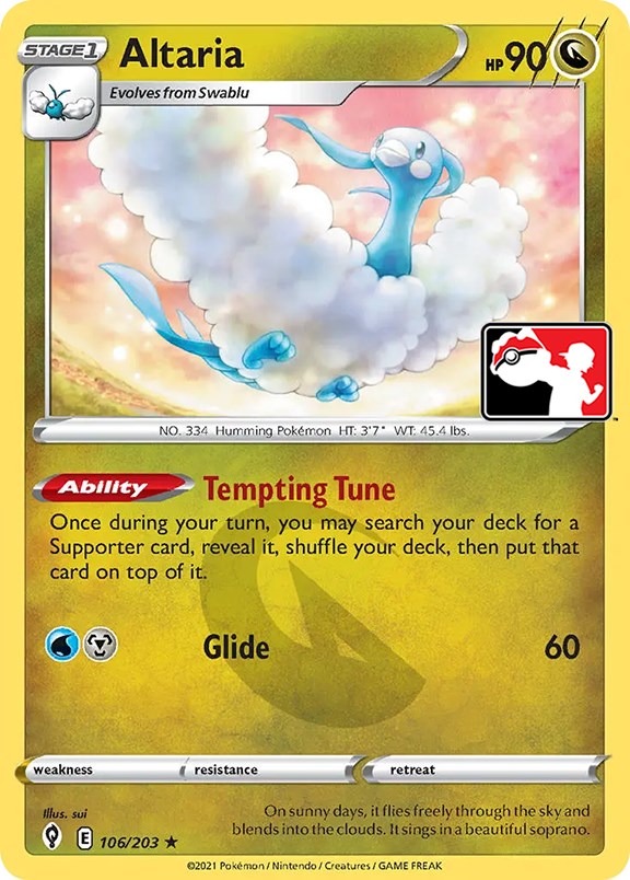 Altaria (106/203) [Prize Pack Series One] | Total Play