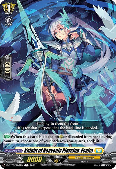 Knight of Heavenly Piercing, Esalta (D-BT03/102EN) [Advance of Intertwined Stars] | Total Play