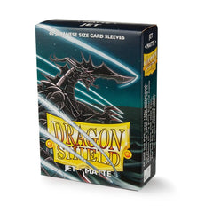 Dragon Shield: Japanese Size 60ct Sleeves - Jet (Matte) | Total Play