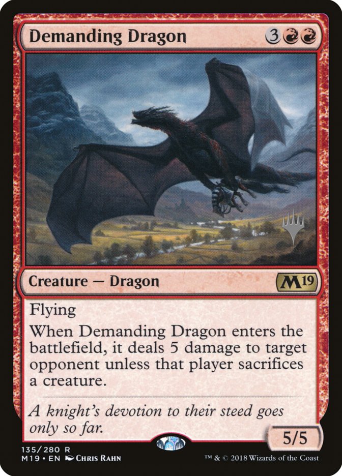 Demanding Dragon (Promo Pack) [Core Set 2019 Promos] | Total Play