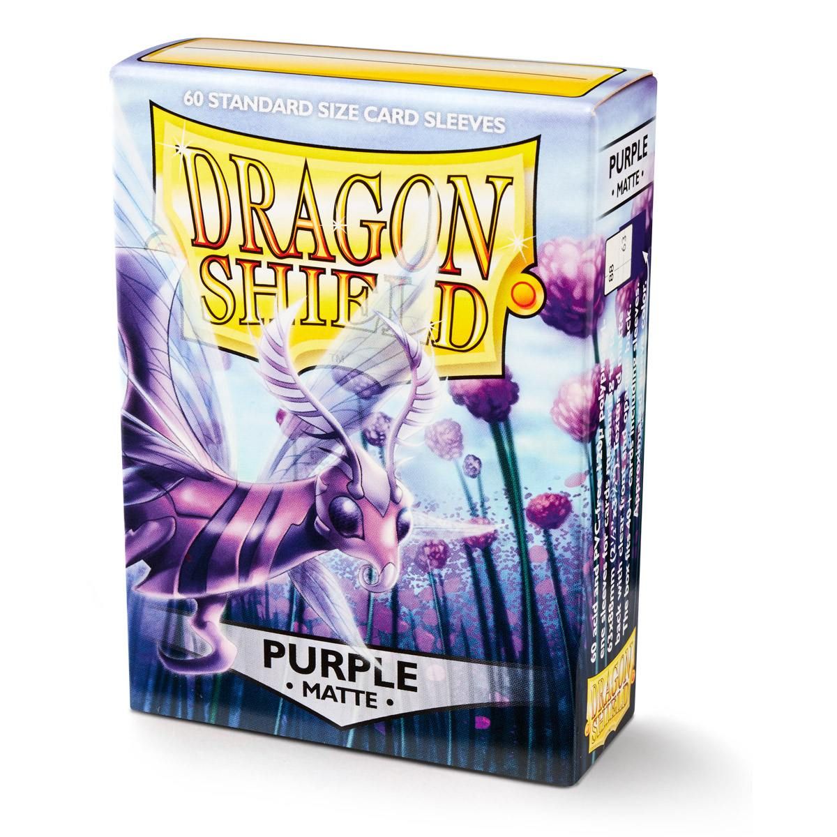 Dragon Shield: Standard 60ct Sleeves - Purple (Matte) | Total Play
