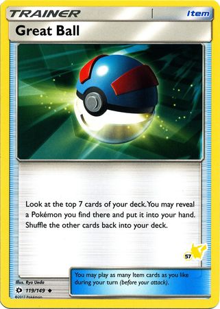 Great Ball (119/149) (Pikachu Stamp #57) [Battle Academy 2020] | Total Play