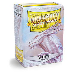 Dragon Shield: Standard 100ct Sleeves - White (Matte) | Total Play