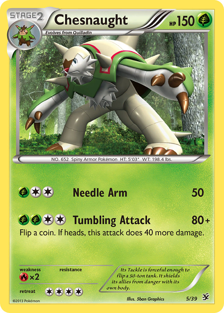 Chesnaught (5/39) [XY: Kalos Starter Set] | Total Play