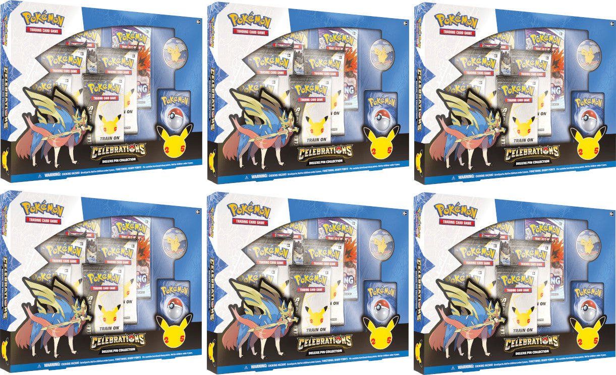Celebrations: 25th Anniversary - Deluxe Pin Collection Case (Zacian LV. X) | Total Play