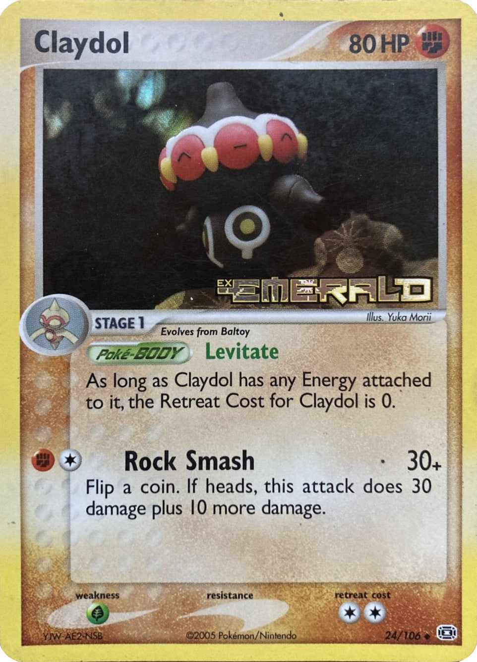 Claydol (24/106) (Stamped) [EX: Emerald] | Total Play