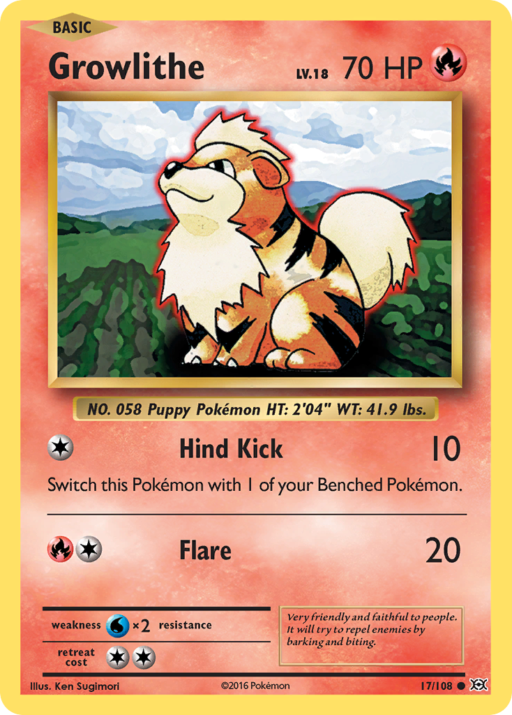 Growlithe (17/108) [XY: Evolutions] | Total Play