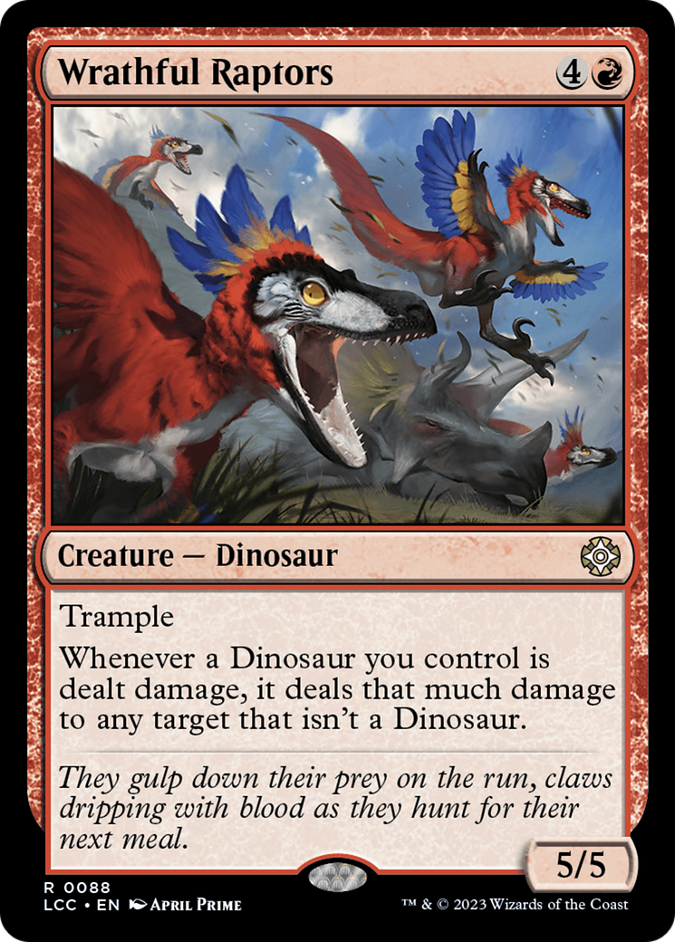 Wrathful Raptors [The Lost Caverns of Ixalan Commander] | Total Play