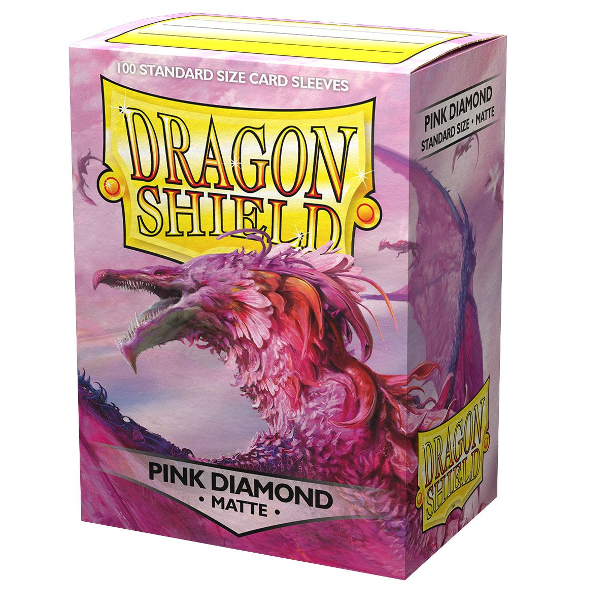 Dragon Shield: Standard 100ct Sleeves - Pink Diamond (Matte) | Total Play