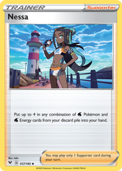 Nessa (157/185) [Sword & Shield: Vivid Voltage] | Total Play