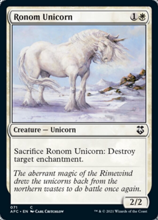 Ronom Unicorn [Dungeons & Dragons: Adventures in the Forgotten Realms Commander] | Total Play