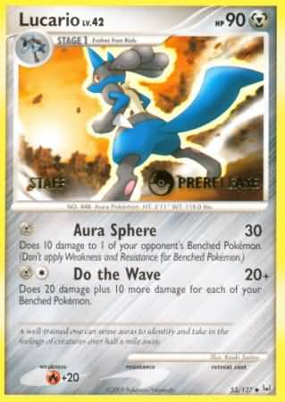 Lucario (53/127) (Staff Prerelease Promo) [Diamond & Pearl: Black Star Promos] | Total Play