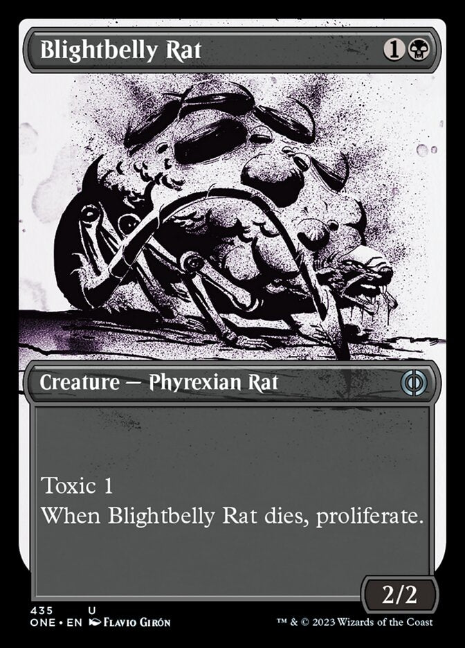 Blightbelly Rat (Showcase Ichor Step-and-Compleat Foil) [Phyrexia: All Will Be One] | Total Play