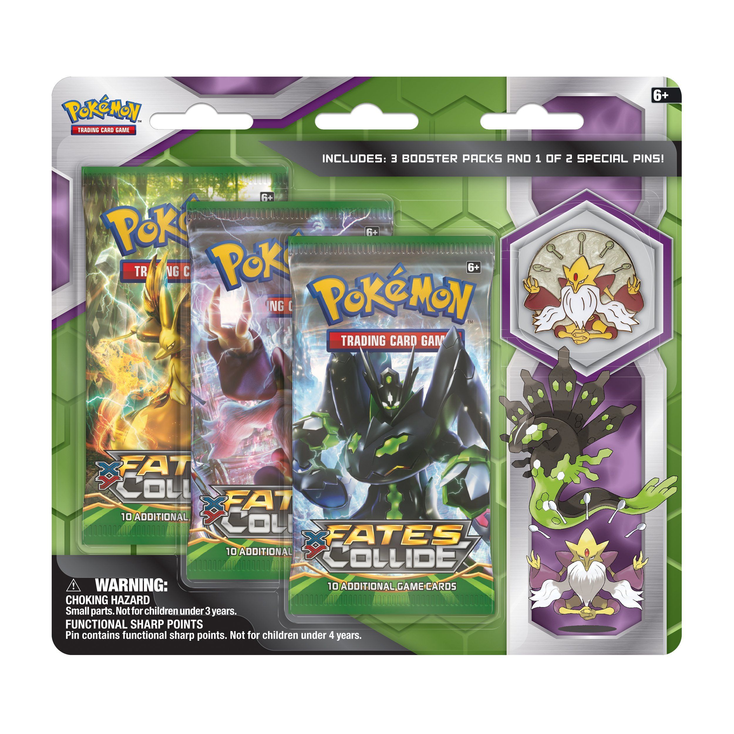 XY: Fates Collide - 3-Pack Pin Blister (Mega Alakazam) | Total Play