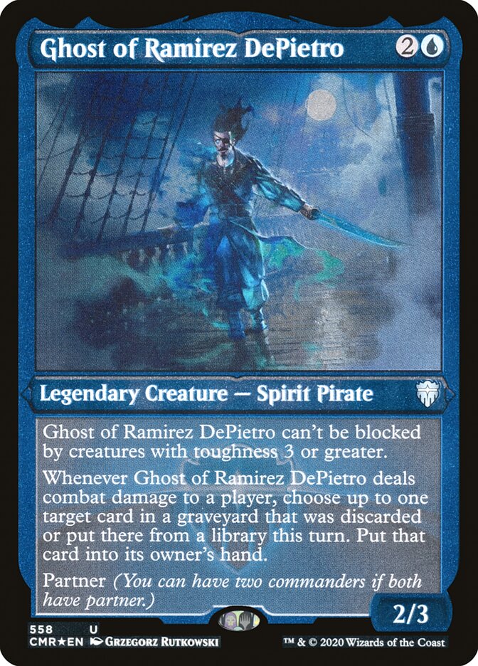 Ghost of Ramirez DePietro (Etched) [Commander Legends] | Total Play