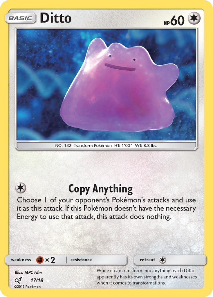 Ditto (17/18) [Sun & Moon: Detective Pikachu] | Total Play