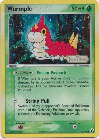 Wurmple (70/92) (Stamped) [EX: Legend Maker] | Total Play