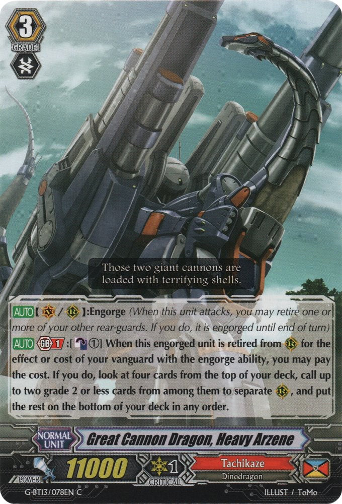 Great Cannon Dragon, Heavy Arzene (G-BT13/078EN) [Ultimate Stride] | Total Play