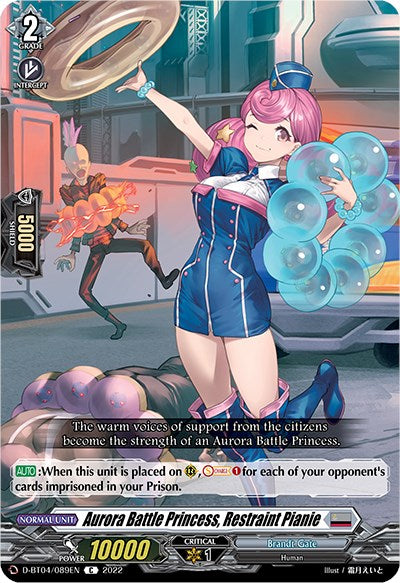 Aurora Battle Princess, Restraint Pianie (D-BT04/089EN) [Awakening of Chakrabarthi] | Total Play