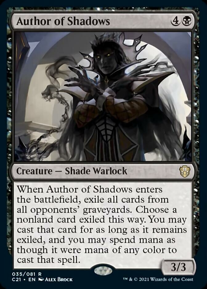 Author of Shadows [Commander 2021] | Total Play