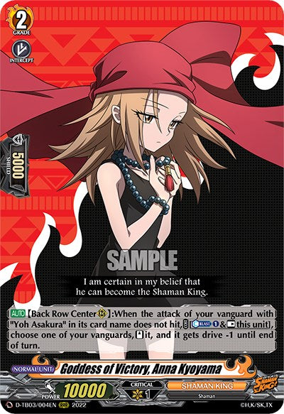 Goddess of Victory, Anna Kyoyama (D-TB03/004EN) [Shaman King] | Total Play
